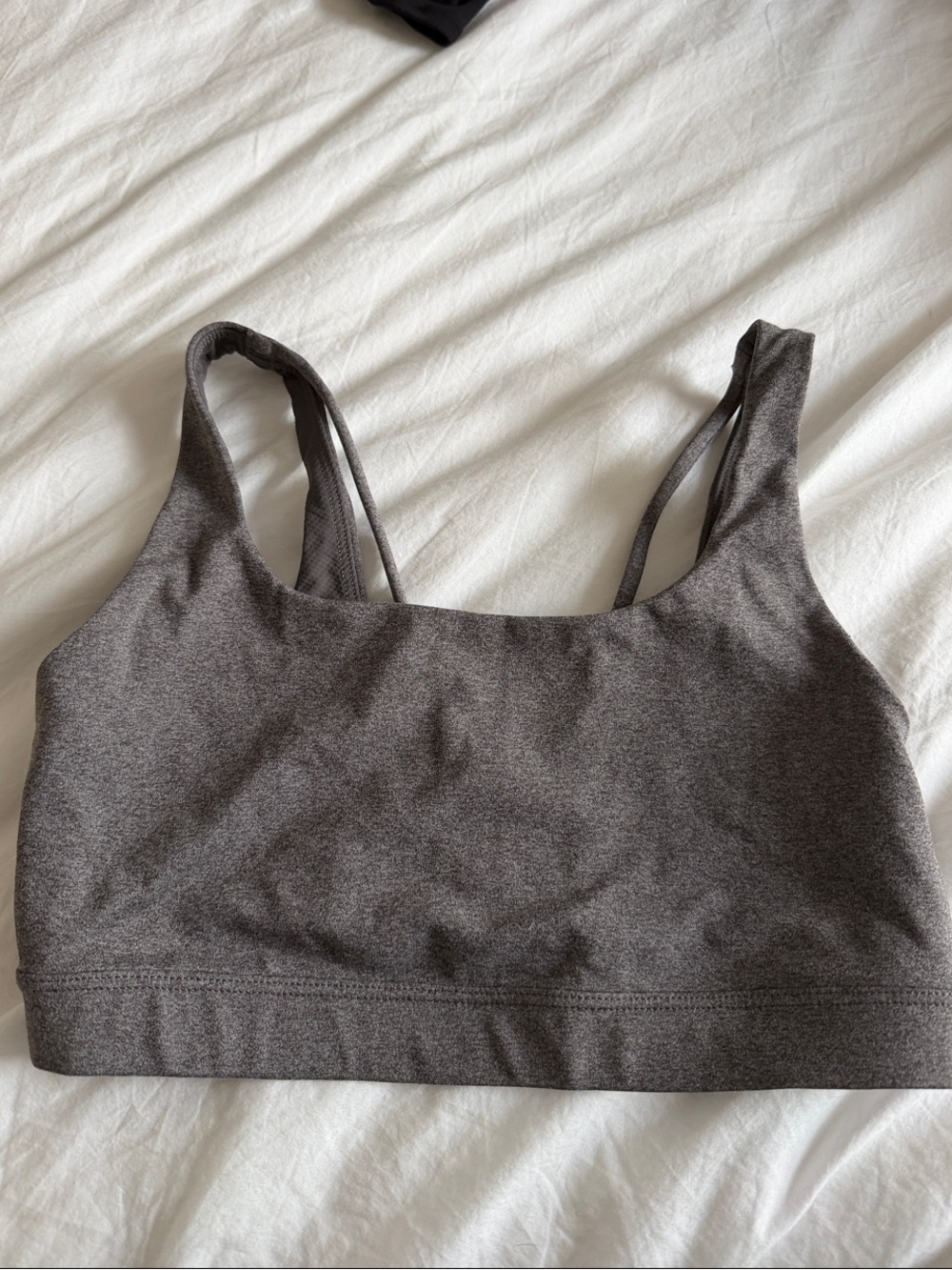 Athleta Exhale Sports Bra (Heathered Grey)